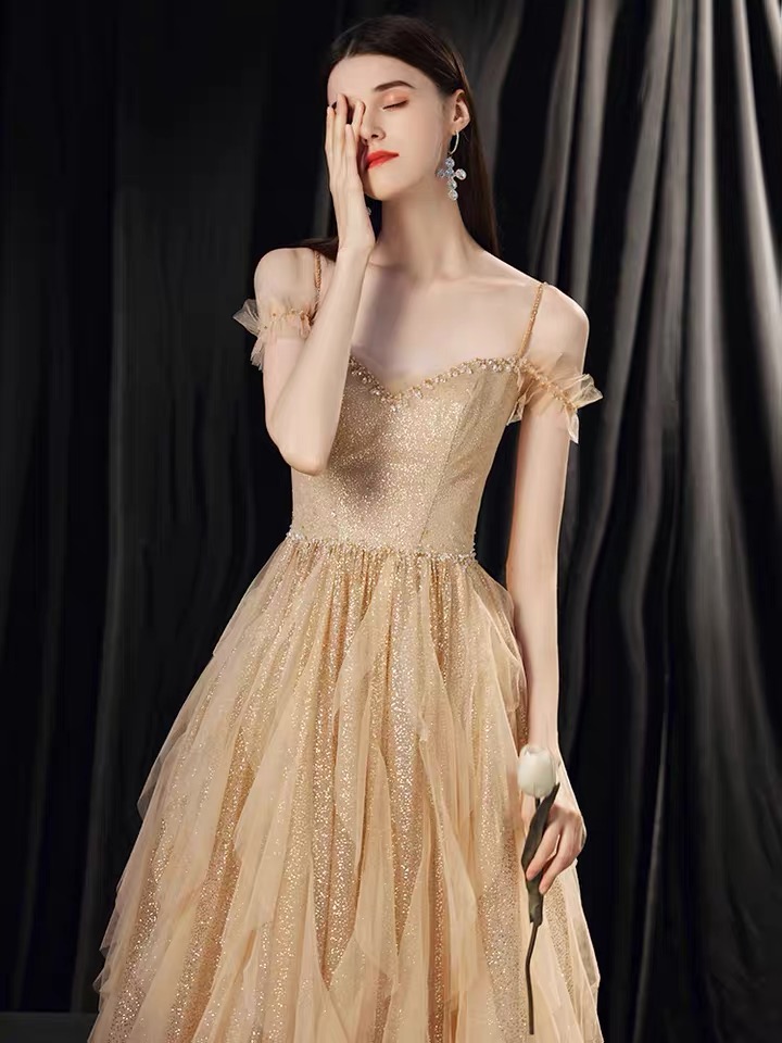 Custom Made Gold Formal buy Dress