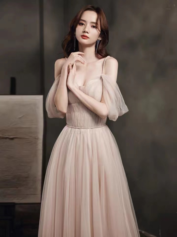 Sexy,off Shoulder Prom Dress,pink Fairy Party Dress,custom Made