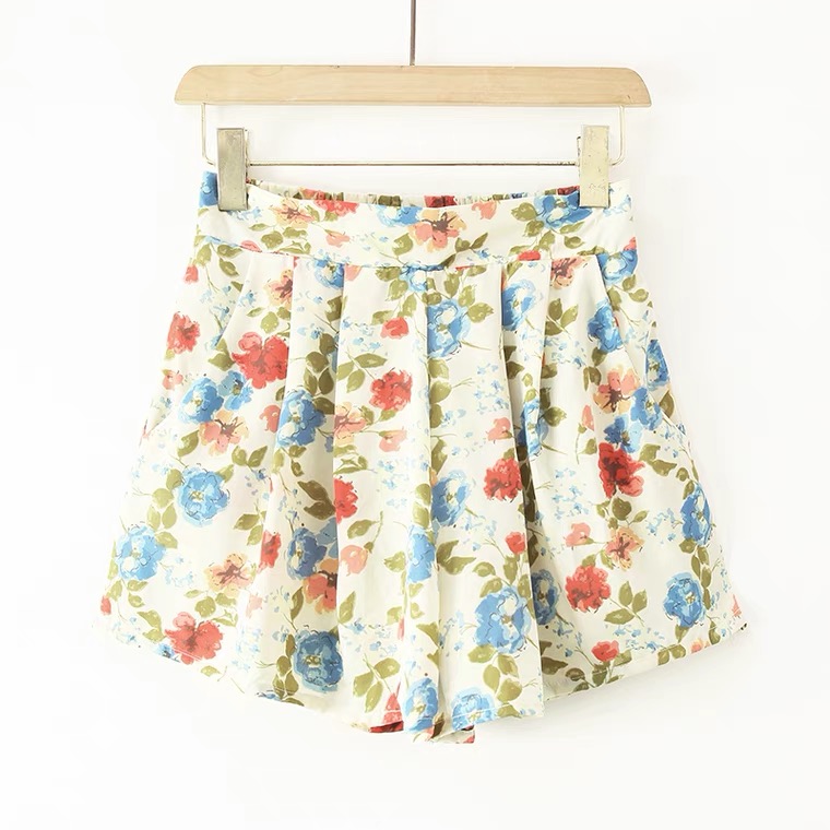 Exported To Japan Single, Printed Skirt, Elastic Wide Leg Pants, Chiffon Shorts,