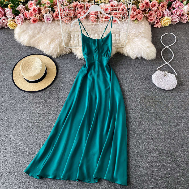 Beach Dress, Super Fairy Dress, Seaside Vacation Spaghetti Strap Dress