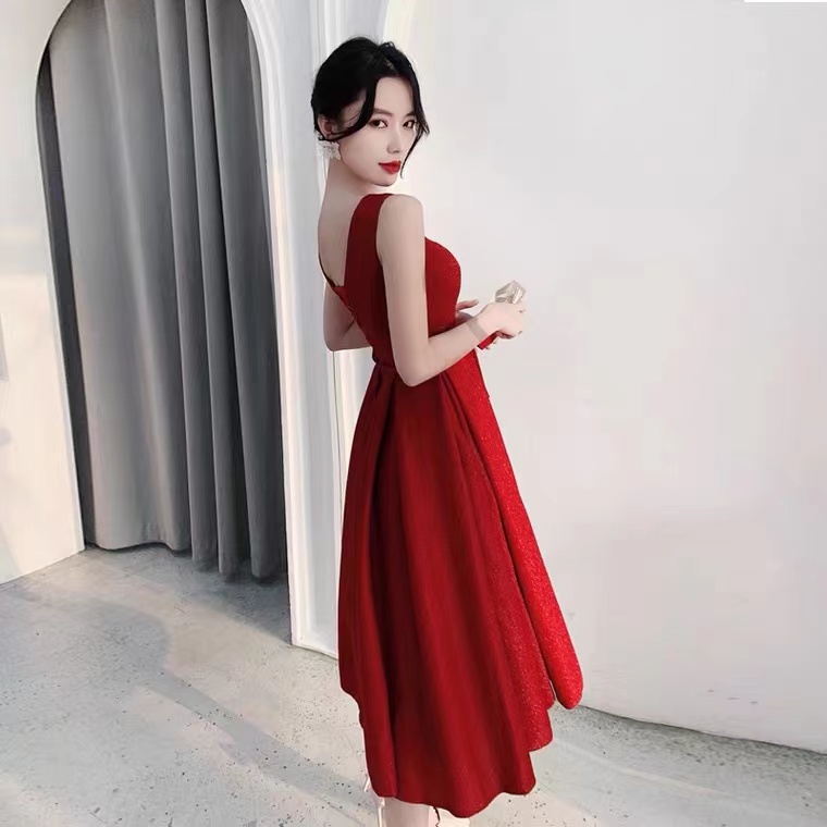 Sleeveless Prom Dress, Red Dress,custom Made