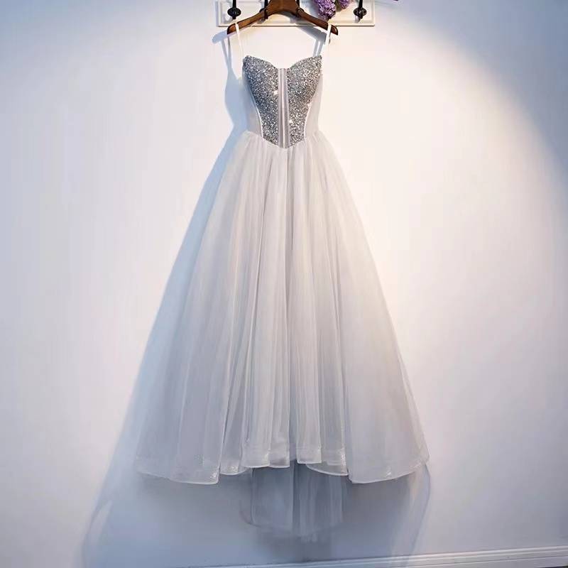Grey Temperament Dress, Fairy Bridesmaid Dress,custom Made