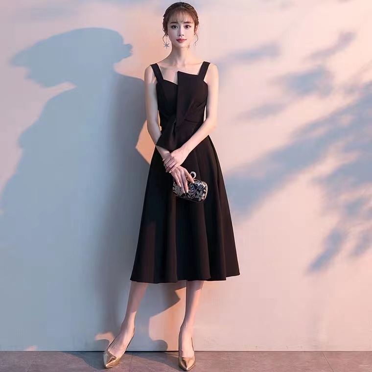 Short Black Dress, Socialite Party Dress,custom Made