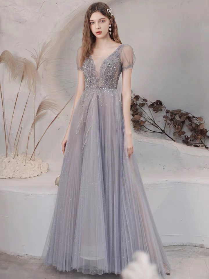 Elegant Evenig Dress, Luxurious, Heavy Beaded Prom Dress, Queen Dress ,custom Made
