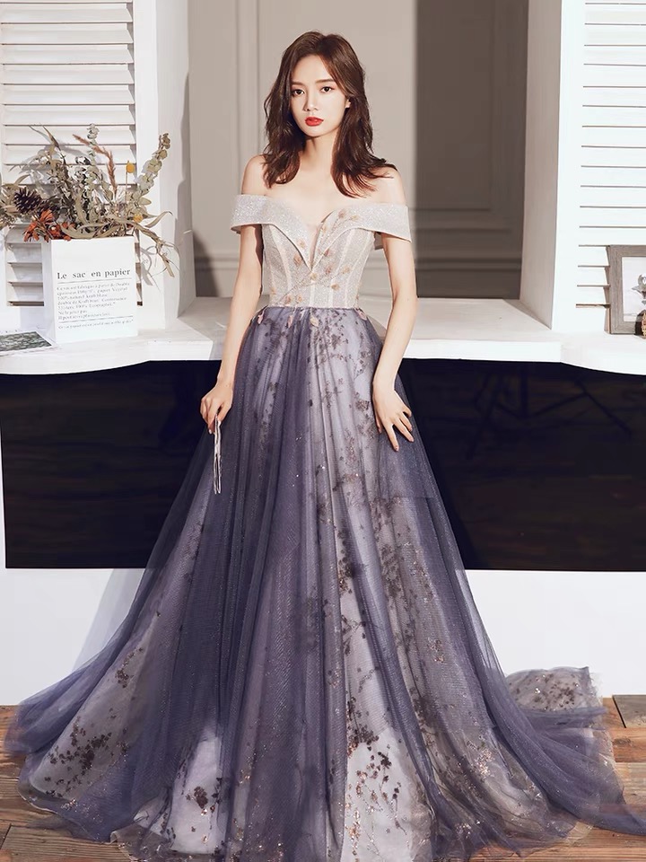 navy blue lace maxi dress Navy 3/4 Sleeve High Neck Embroidered A Line Gown