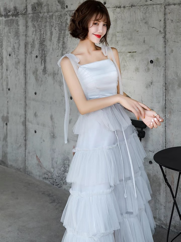 Temperamental, White Halter Dress, Midi Birthday Party Dress Homecoming Dress,,custom Made
