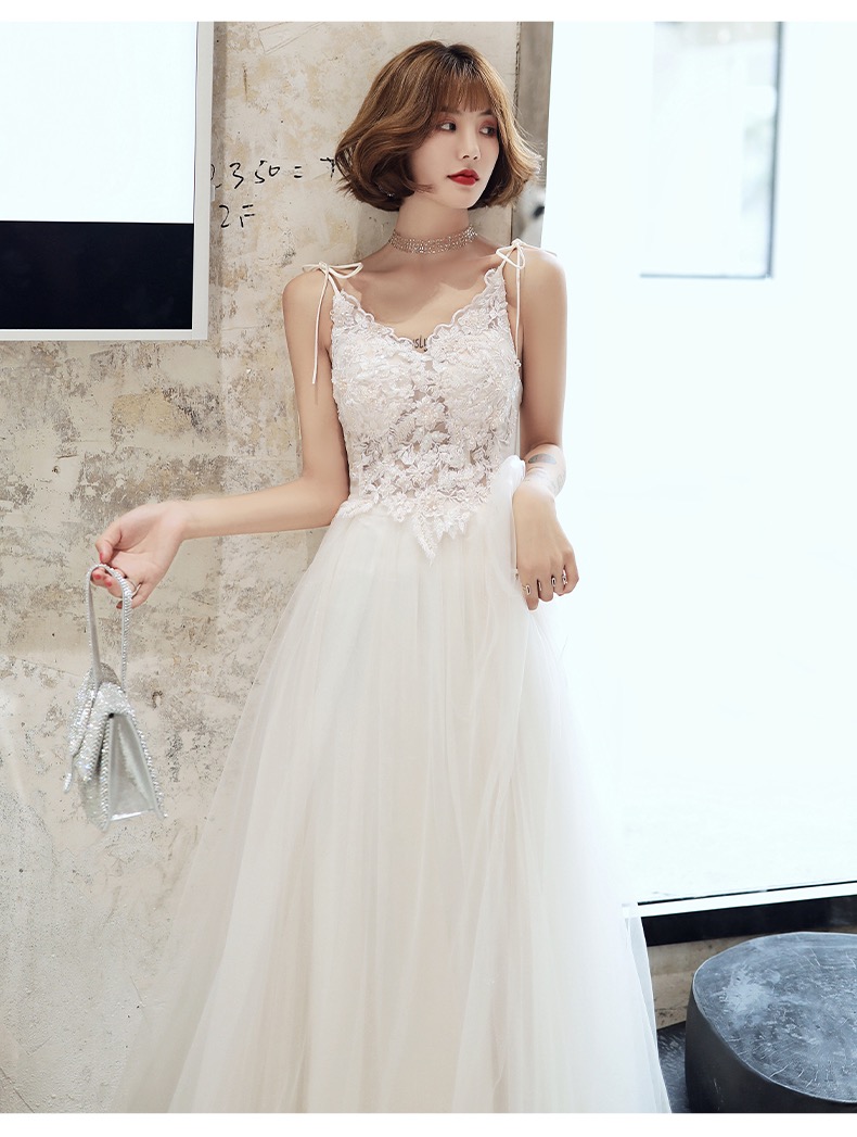 Couture, White Fairy Dress,spaghetti Strap Bridesmaid Dress, Lace Birthday Dress,custom Made