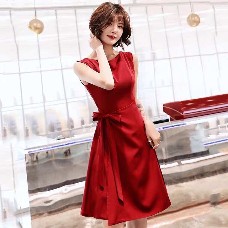 Sleeveless Party Dress, Red Homecoming Dress,custom Made