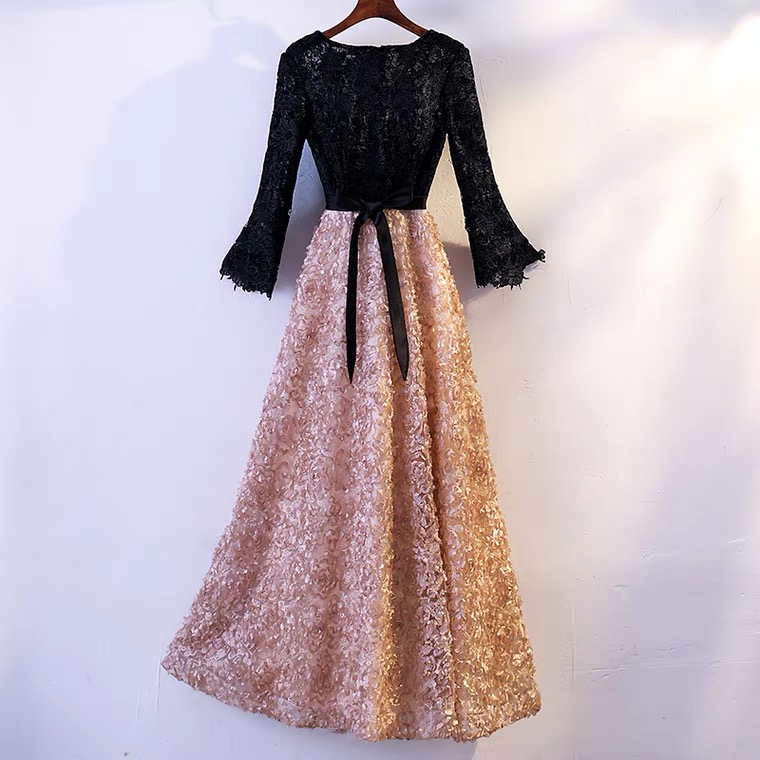 Temperament Lace Dress , Long Sleeve Socialite Party Dress,custom Made ...