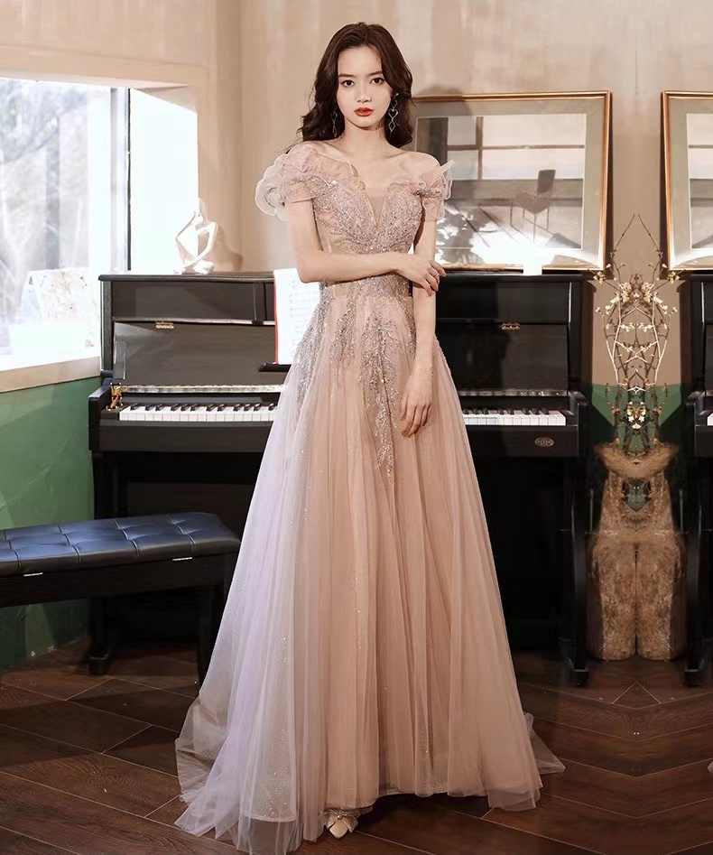 Off-shoulder Eevening Dress, Bridal Gown, Dream Prom Dress,custom Made