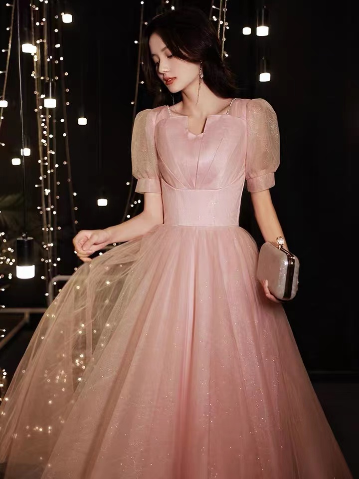 Pink Bridesmaid Dresses, Sweet Party Dresses, Princess Dresses,custom Made