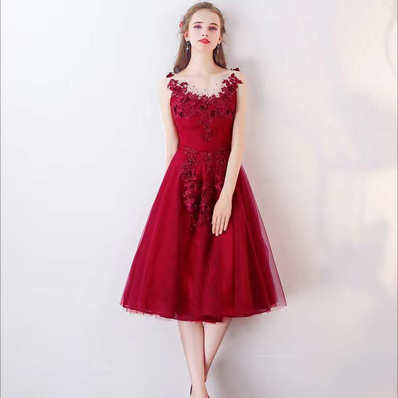 Sleeveless Homecming Dress, Short Evening Dress, Classy Birthday Princess Dress, Wedding Bridesmaid Dress, Red Party Dress,custom Made