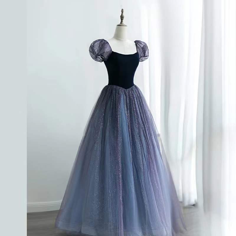 Starry evening dress, cute party dress, princess prom dress,Custom made