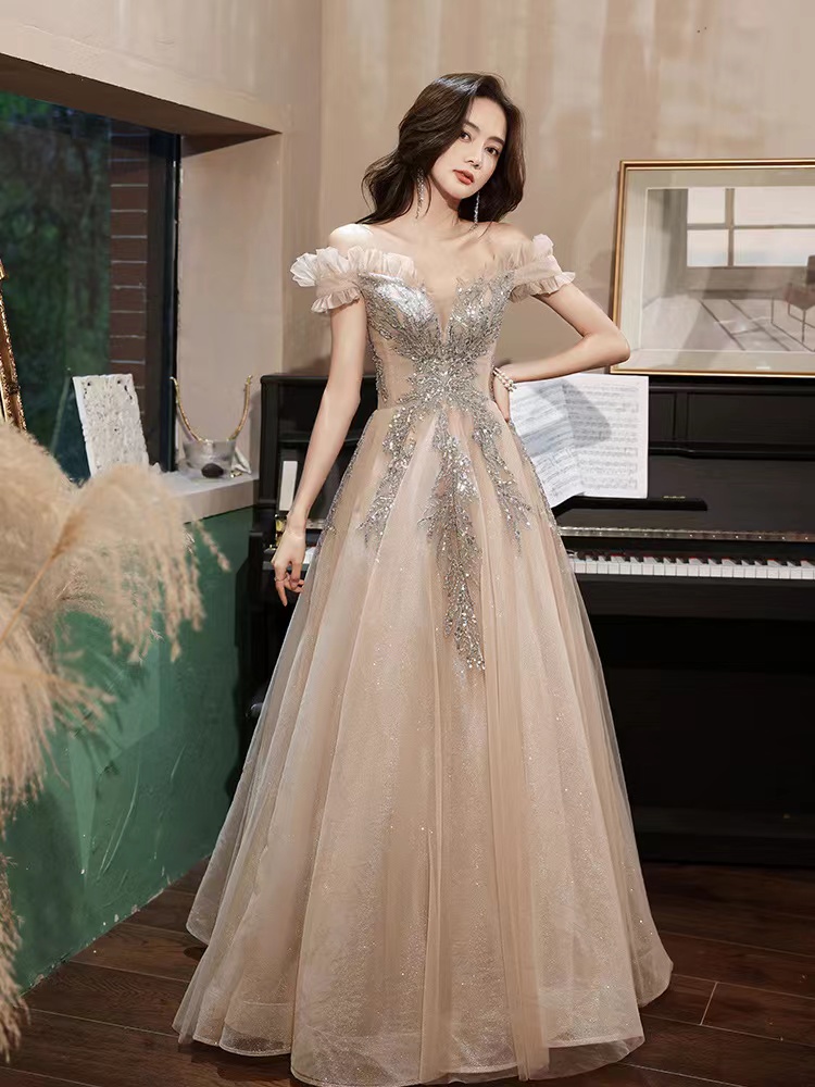 New ,elegant prom dress,fairy party dress, off shoulder evening dress,Custom made