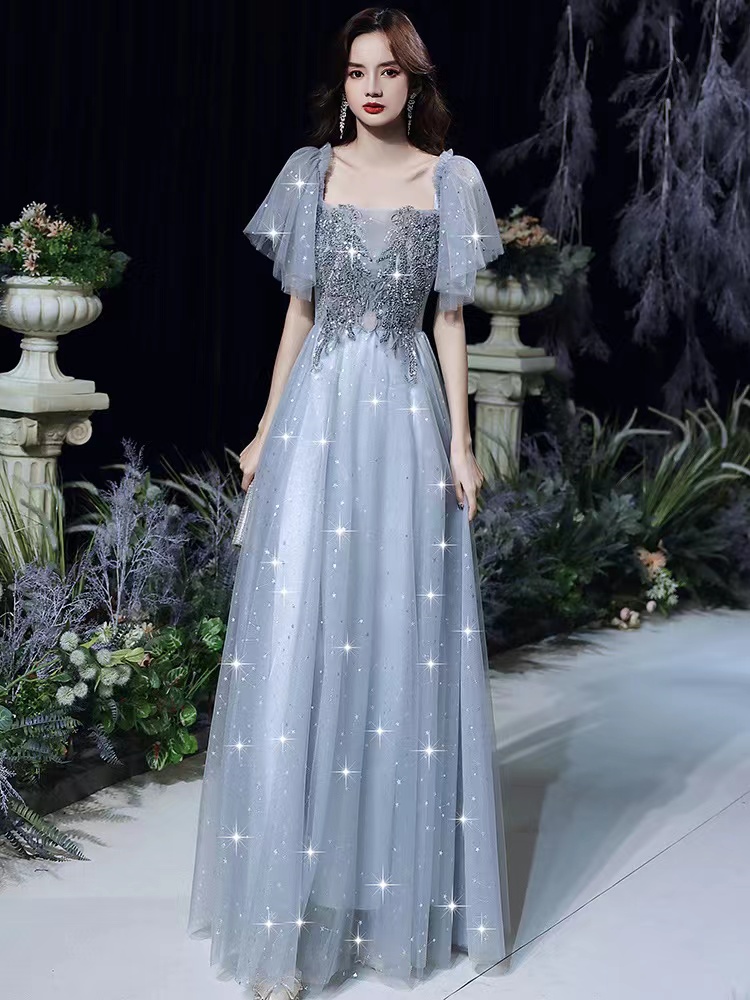 Shiny Party Dress, Temperament Long Fairy Dream Prom Dress,custom Made