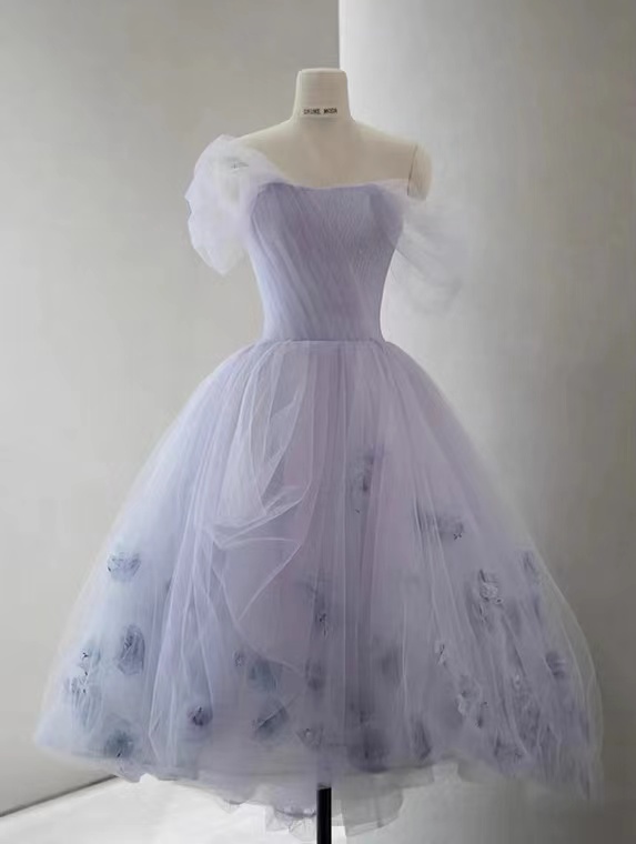 light purple birthday dress Purple Rhinestone Halter Basque Waist Kids Birthday Dress