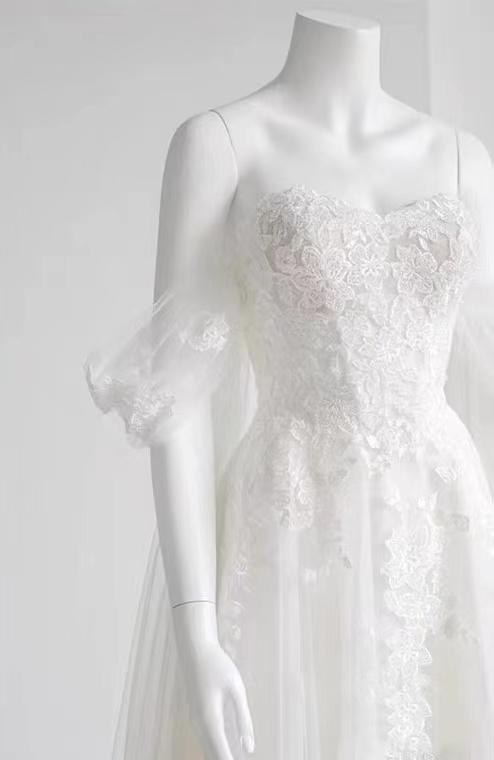 Fairy Party Dress,off Shoulder Prom Dress,dream White Beach Dress,custom Made