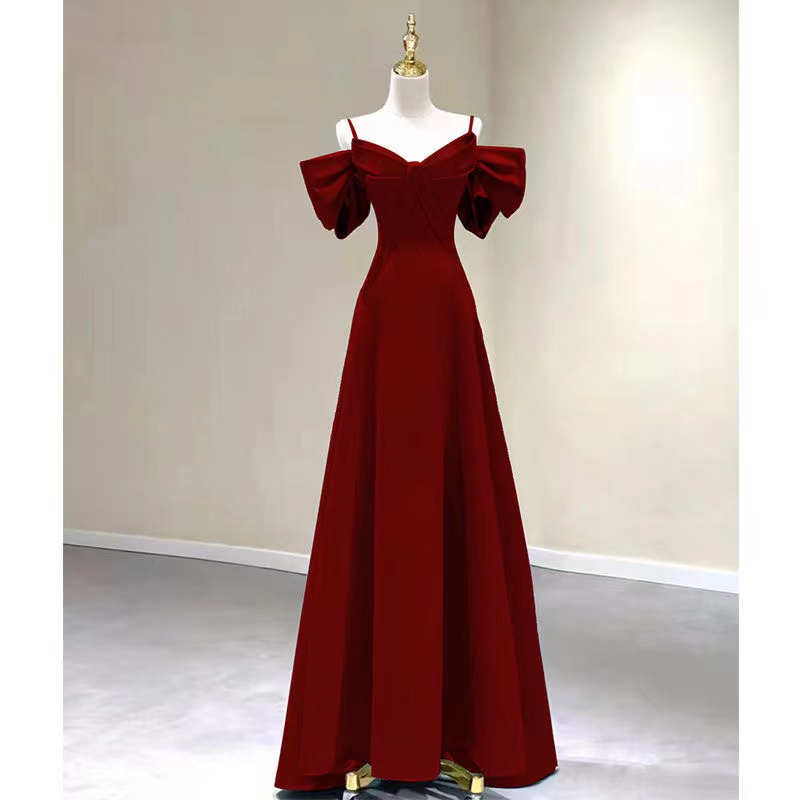Spaghetti Strap Evening Dress, Sexy Birthday Party Dress, Red Prom Dress,custom Made