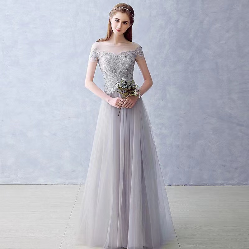 Cap Sleeve Prom Dress,blue Party Dress,elegant Formal Dress,custom Made