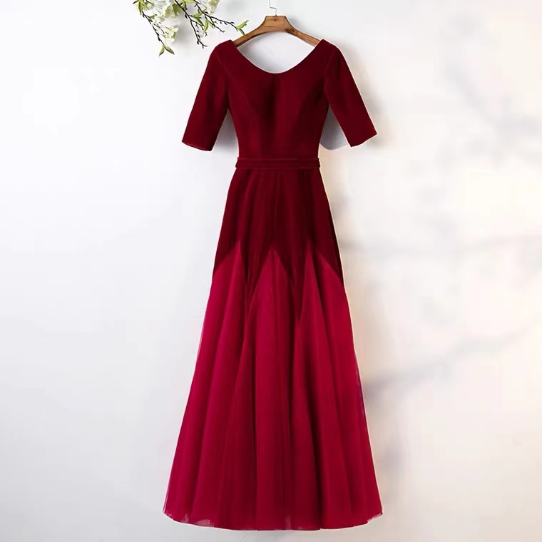 Simple Prom Dress, Red Party Dress, Elegant Evening Dress,custom Made