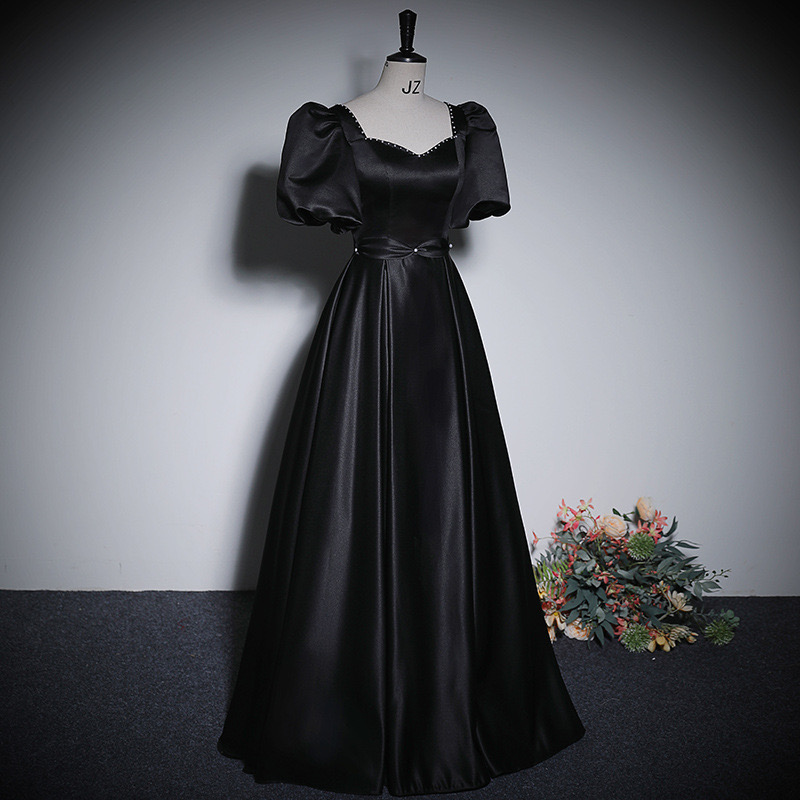 Off Shoulder Evening Dress ,black Prom Dress,sexy Party Dress,custom Made