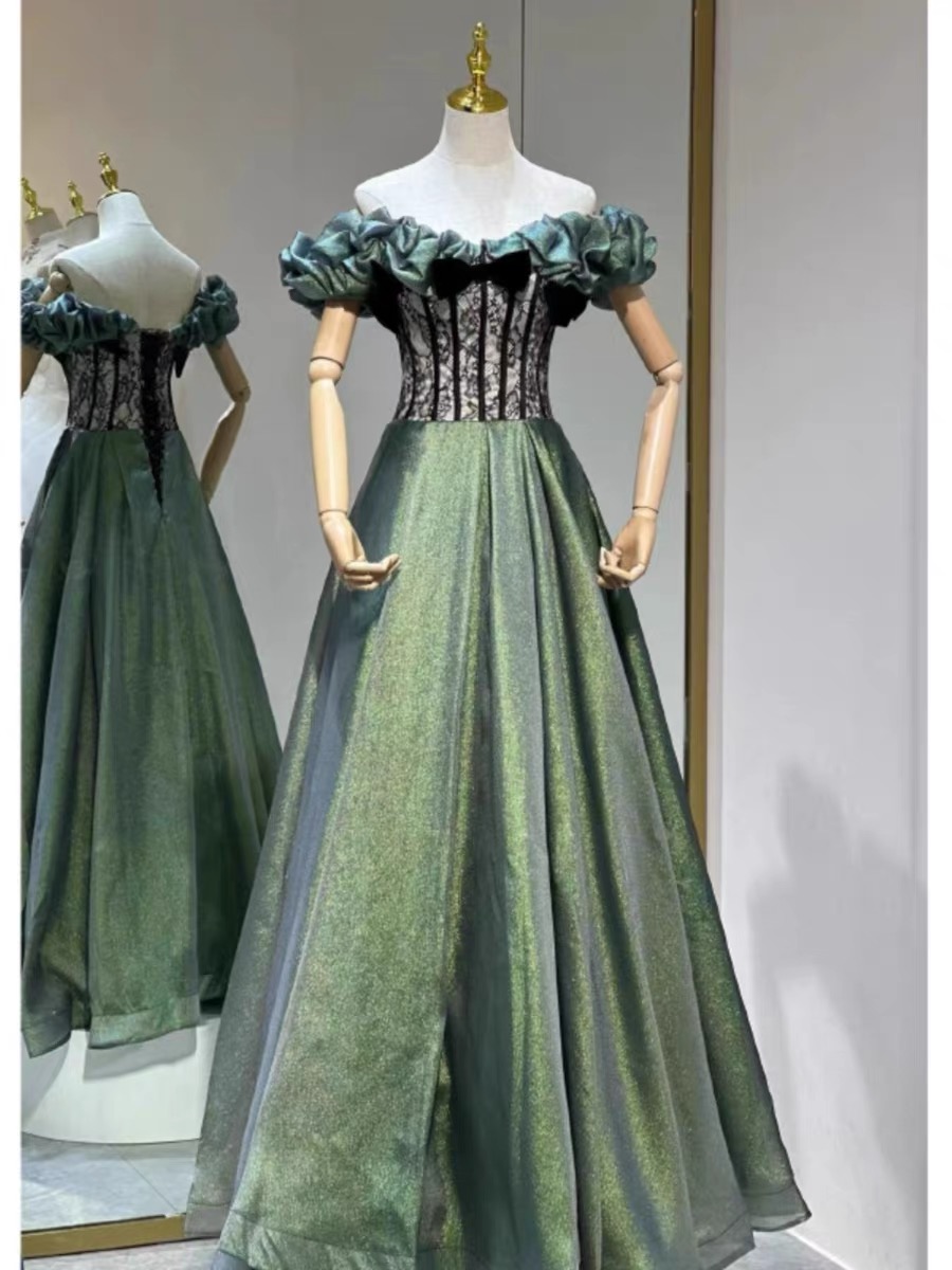 Luxury Prom Dress, Shiny Party Dress,off Shoulder Party Dress,vintage Dress,custom Made