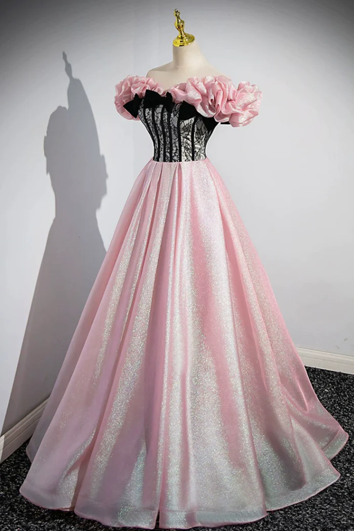 Sweetheart Neck Evening Wear with Illusion Boned Corset Burgundy