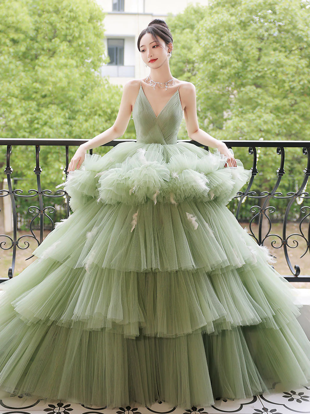 tulle dress material NA25-T1510 FLOOR-LENGTH PROM IN WITH FULL SEQUIN APPLIQUE V-NECKLINE spaghetti strap Everything Brides Should Know About