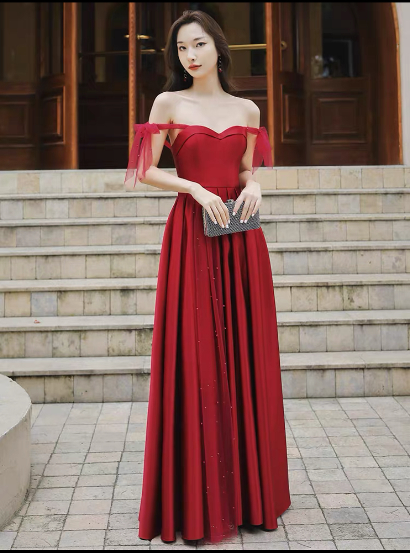 off the shoulder red hoco dress Red Satin A-line Off Shoulder Homecoming Dresses, Short Prom Dresses, –  Simidress