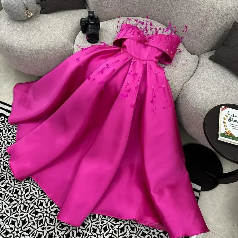 strapless open back dress Melody Chain Strap Satin Midi Dress • Shop American Threads Women's Trendy Online Boutique Pink / M main image 0