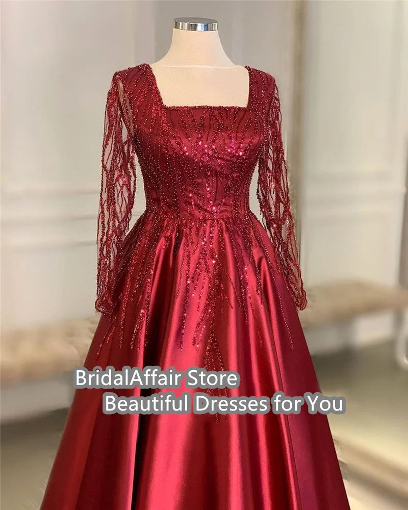 ELEGANT RED SATIN