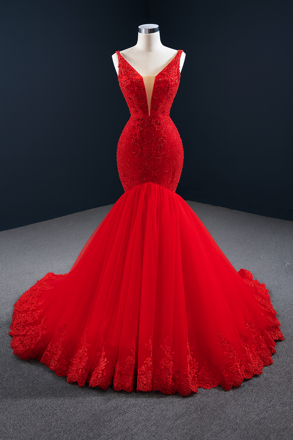 chinese dress ladies Strapless Mermaid Prom Gown: Colors Dress 3631 Royal / 0 main image 0