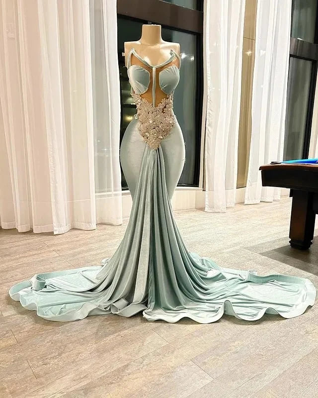 elegant mermaid evening dress Sparkling Burgundy Sequin Mermaid Evening Dress; Elegant V-Neck Formal Gown