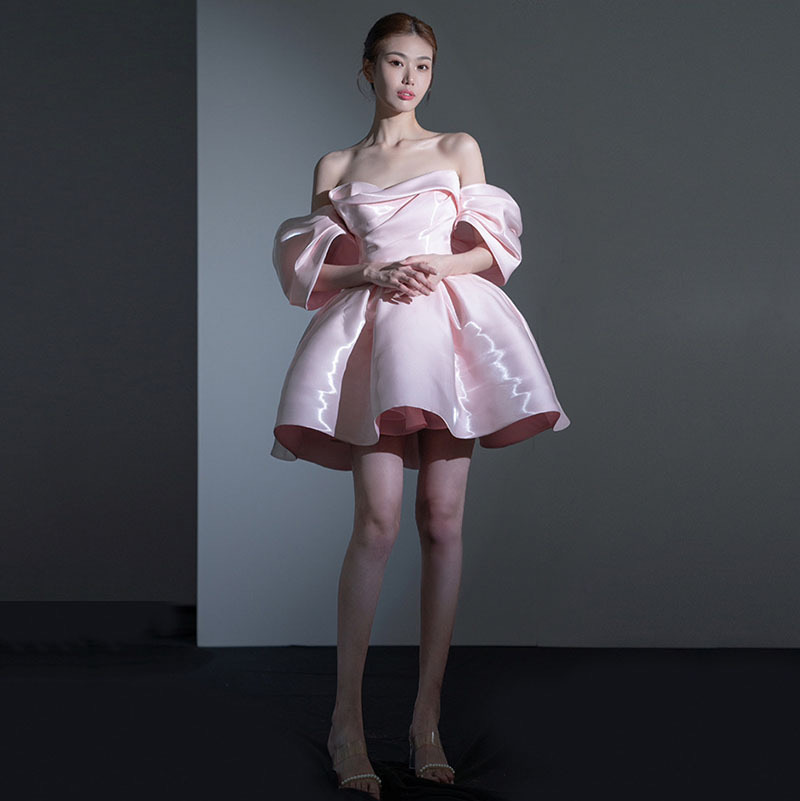 Cute Homecoming Dress Pink Party Dress Off Shoulder Graduation Dress Cute Homecoming Dress Pink Party Dress Off Shoulder Graduation Dress