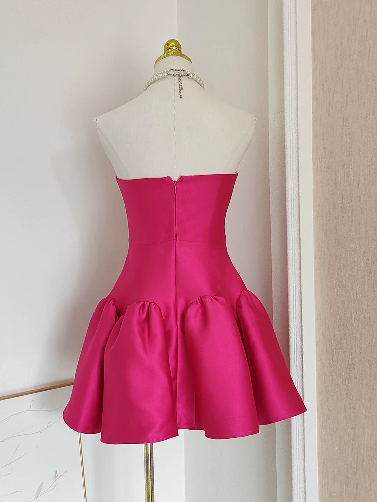 chinese dress ladies Pauline Peplum Dress, in Powder Pink Blooms Taffeta, Size: 2XL | Show Me Your Mumu