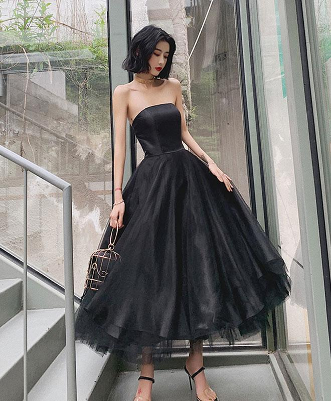 black strapless homecoming dress CCLA Strapless Cut Out Mini Dress Black / Medium main image 1