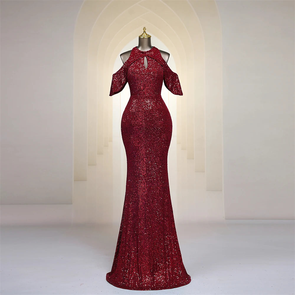 cold shoulder burgundy dress Burgundy Cold Shoulder Dress main image 1