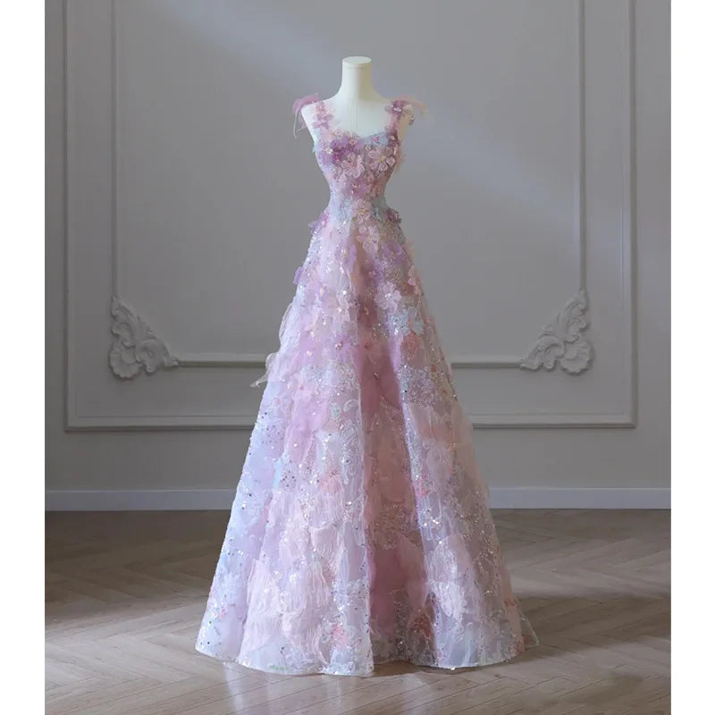 Ruby | Graceful Floral A-Line Dress
