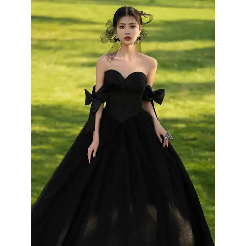 black wide leg dress pants Wide-leg Suit Trousers in Black – HOPE STHLM main image 1