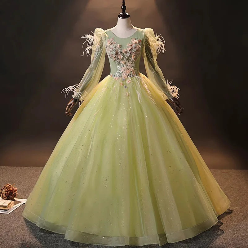 Dsp Luxury A Line Quinceanera Dress For 15 Year Old Girl Birthday Party  Dresses With Feathers Formal on Luulla