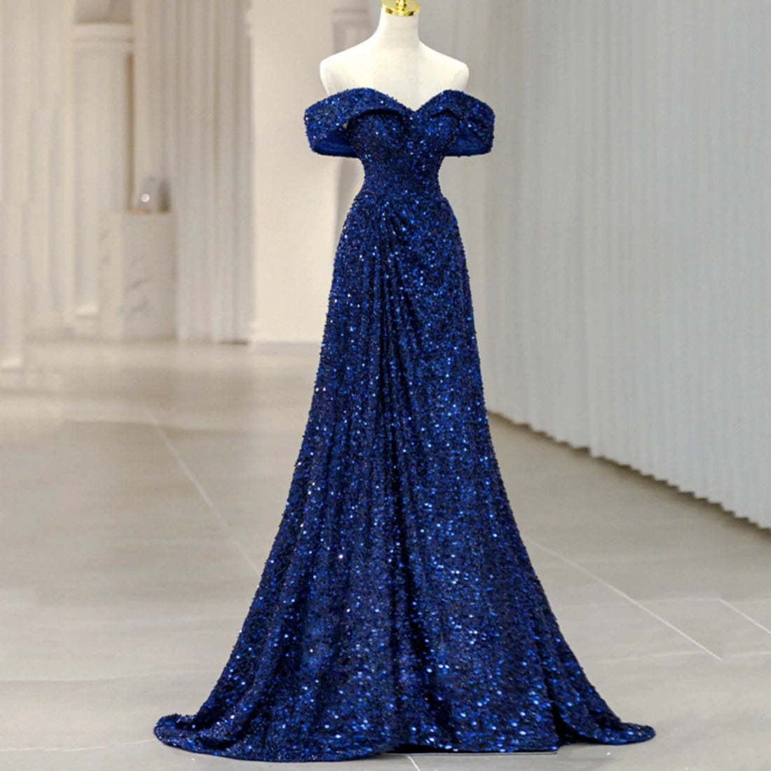 sapphire blue sequin dress Sapphire Blue Short Sequin Homecoming Dress 4656