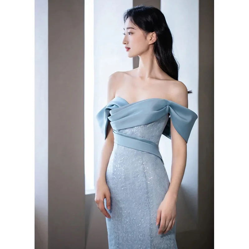 women dress elegant blue neck Fair Indigo Women's 100% Organic Pima Cotton Ballet Neck Dress