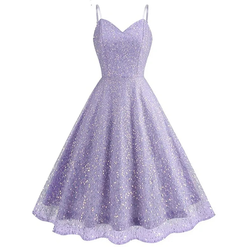navy blue dress for baby girl Inspire Chic Women's 3/4 Sleeve Pleated Round Neck Pockets A-Line Swing Work Midi Dress Deep Purple X-Small main image 1