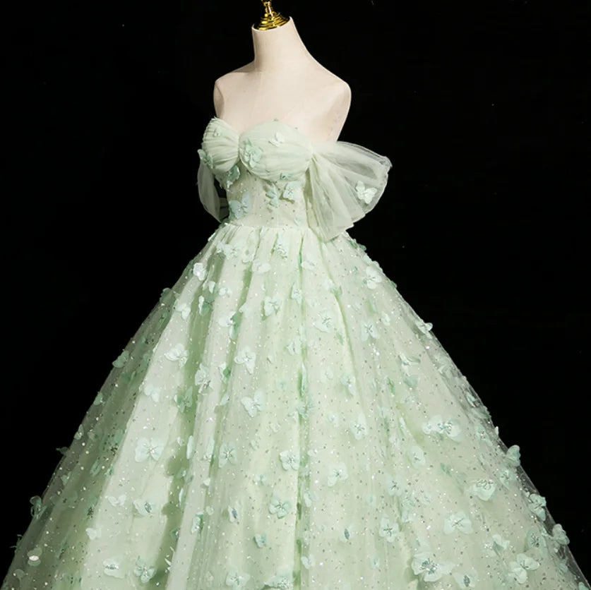green emerald velvet dress JW PEI Women's Blossoming Elegance Strapless Dress