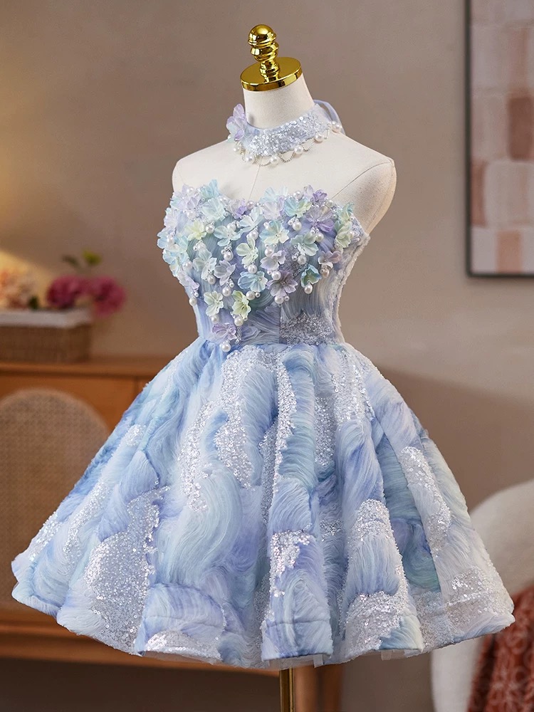 slim fit dress slacks Koscy Homecoming Dresses Floral Dress Sleeveless Strapless with Ruffle