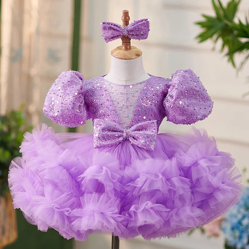 purple tulle dress toddler Dmqupv Baby Summer Clothes Toddler Girl Fairy Tulle Dress Birthday Princess Casual Holiday Dresses Purple,6-12 Months, Infant Girl's