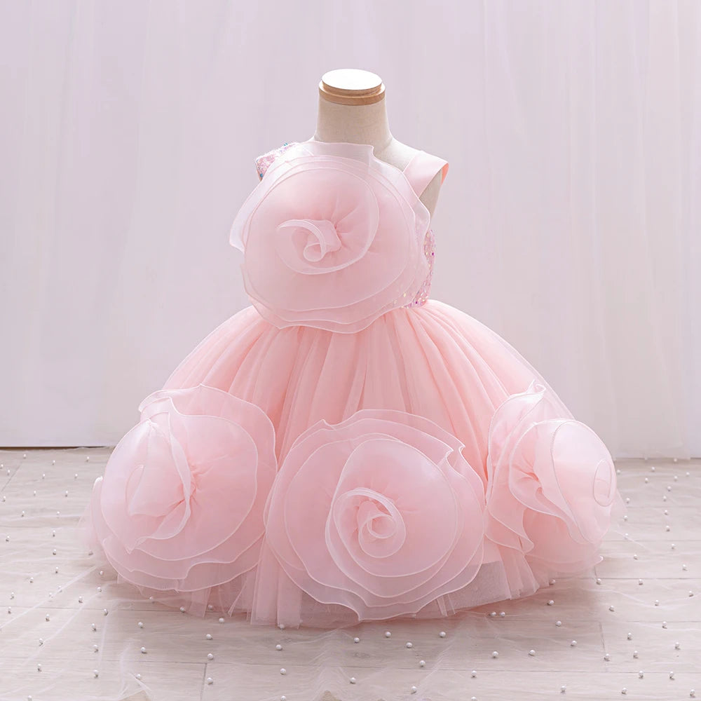 soft pink dresses Unique Vintage Light Pink Pin Dot Lamar Swing Dress main image 1