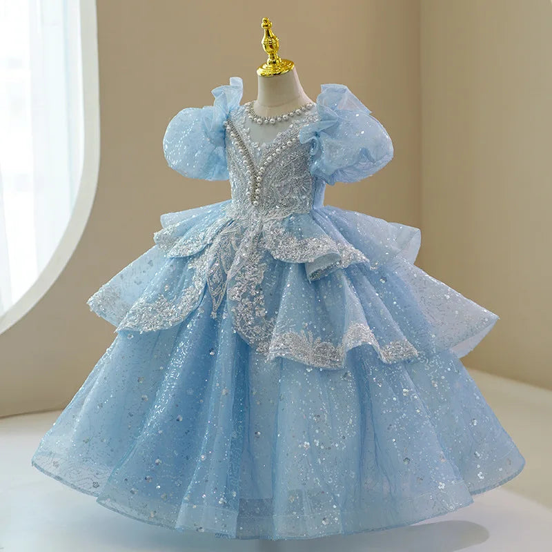 princess dress layers Can you picture a more perfect princess dress?  The layers & blue tulle  have us falling in love over and over! #believeprom #prom2026 #promdresses  #promshopping #promseason