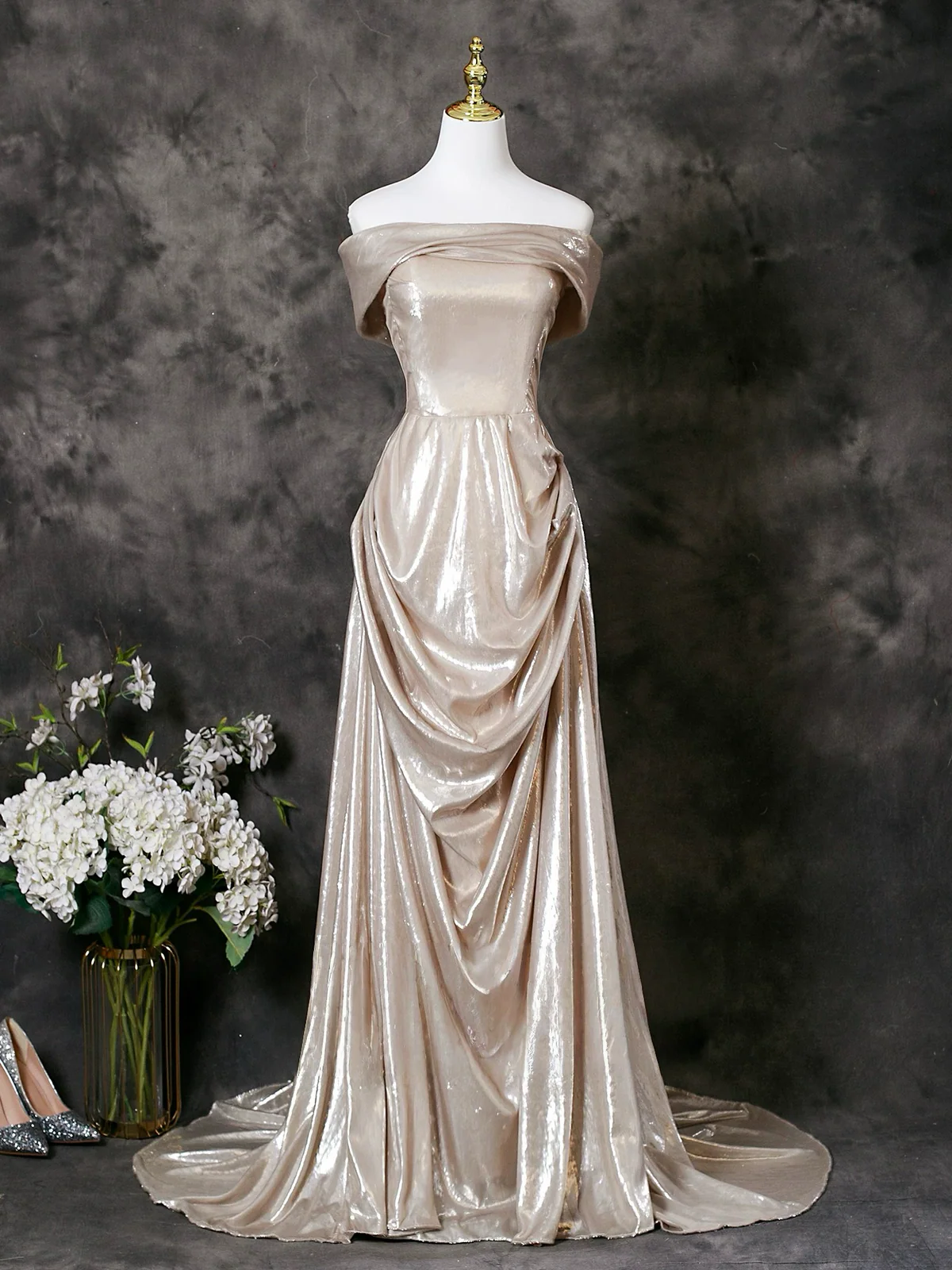 princess polly baby blue dress Neutral Champagne Bridesmaid Dresses main image 0