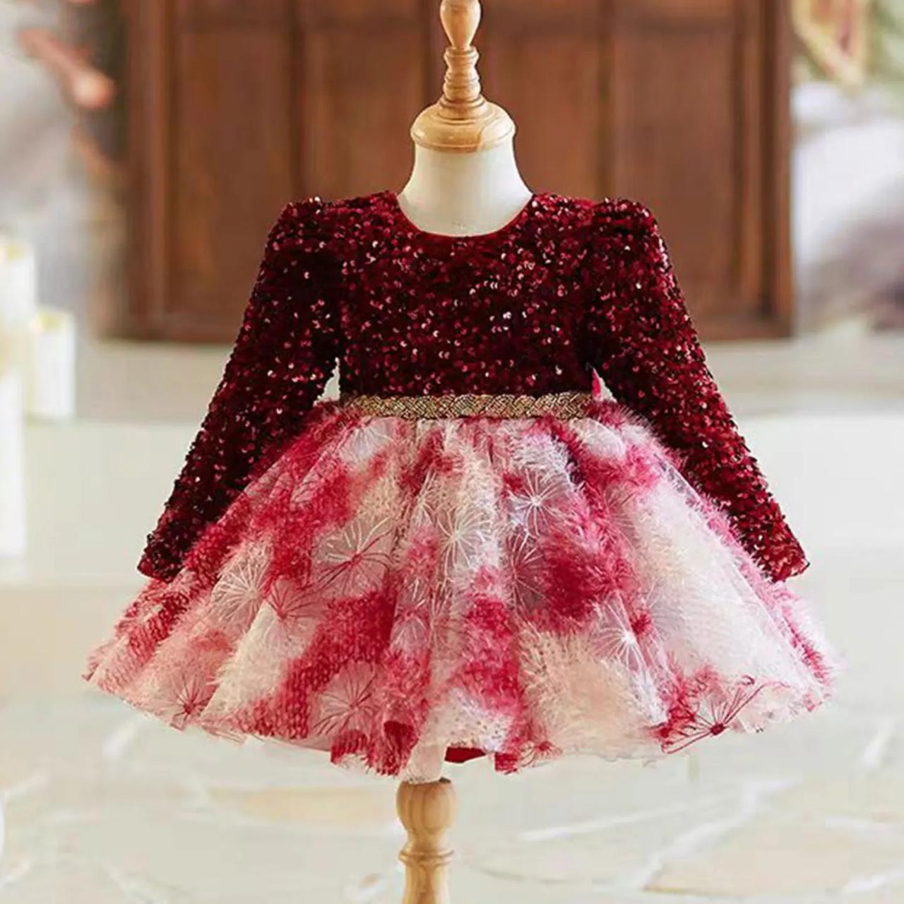 burgundy toddler dress Velvet Flower Girl for Wedding, Fall Flower Girl Dress, Flower Girl Dress, Velvet Girls Dress, Girls Christmas Dress The tea Zwiiyzr 0-4t Toddler Girl Tulle